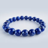 Lapis Lazuli crystal bracelet collection. Genuine natural and unheated gemstone with Certificate of Authenticity