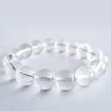 Clear quartz crystal bracelet collection. Genuine natural and unheated gemstone with Certificate of Authenticity