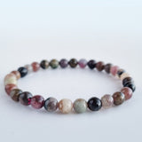 Tourmaline crystal bracelet. Genuine natural and unheated gemstone with Certificate of Authenticity