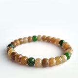 Hetian Jade apple-beads bracelet collection. Genuine natural and unheated gemstone with Certificate of Authenticity