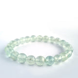 Fluorite crystal bracelet. Genuine natural and unheated gemstone with Certificate of Authenticity