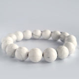 Howlite bracelet collection. Genuine natural and unheated gemstone with Certificate of Authenticity