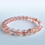 Red Rabbit Hair Quartz crystal bracelet collection. Genuine natural and unheated gemstone with Cert of Authenticity