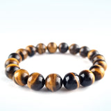 Tiger Eye crystal bracelet collection. Genuine natural and unheated gemstone with Certificate of Authenticity