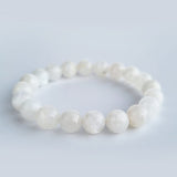 Moonstone crystal bracelet collection. Genuine natural and unheated gemstone with Certificate of Authenticity