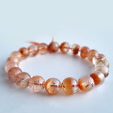 Red Rabbit Hair Quartz crystal bracelet collection. Genuine natural and unheated gemstone with Cert of Authenticity
