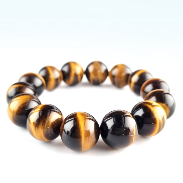 Tiger Eye crystal bracelet collection. Genuine natural and unheated gemstone with Certificate of Authenticity