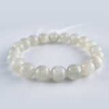 Moonstone crystal bracelet collection. Genuine natural and unheated gemstone with Certificate of Authenticity