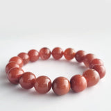 Nanhong Red Agate crystal bracelet. Genuine natural unheated crystal gemstone with Certificate of Authenticity