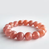 Nanhong Red Agate crystal bracelet. Genuine natural unheated crystal gemstone with Certificate of Authenticity