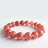 Nanhong Red Agate crystal bracelet. Genuine natural unheated crystal gemstone with Certificate of Authenticity