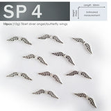 10g Tibet Silver Angel Wings Bead Spacer for DIY, charm and accessories