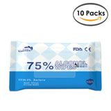 75% Ethanol Alcohol Content Disinfectant Wet Wipes 10 Sheets Per Pack Cleaning Sanitize Disinfecting by SOL Home ®  (Health and Beauty) (Cleaning Supplies)