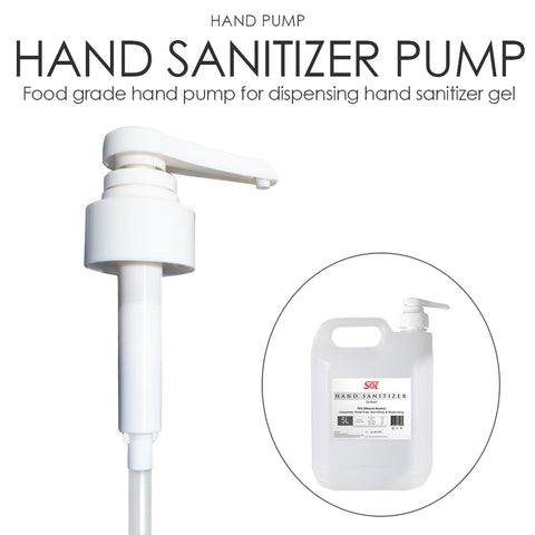 Hand Pump for SOL Home 5L Hand Sanitizer Gel. Snaps into place and use. Minimise wastage By SOL Home (DIY)