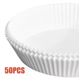 50pcs Air Fryer Parchment Paper Liner Non Bleach / Airfryer Parchment Paper Tray/ Air fryer liner baking paper (Kitchen)