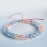 [NEW] Morganite bracelet series. 100% natural gemstone with Certificate of Authenticity by Shoponlinelah (Feng Shui)