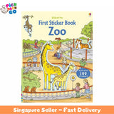Usborne Children Educational Sticker Book Activity Zoo