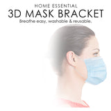 5pcs Adult 3D Mask Bracket For Surgical Mask Anti Humid, Enhance Breathing prevent suffocation, prevent pimples & skin irritation & glasses from fogging up Washable & Reusable by SOL Home ® (Health and Beauty)