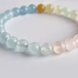 [NEW] Morganite bracelet series. 100% natural gemstone with Certificate of Authenticity by Shoponlinelah (Feng Shui)