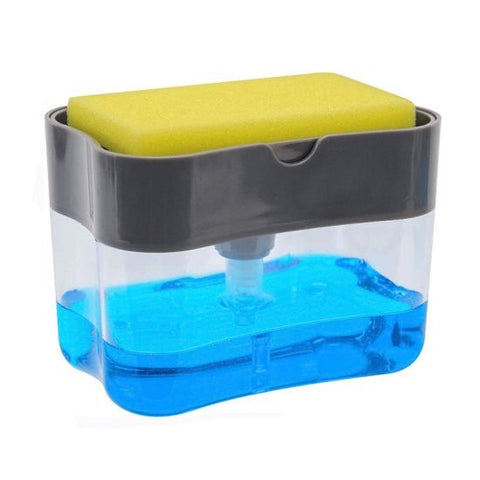 2 In 1 soap dispenser & Sponge Caddy Rack By SOL Home ® (Kitchen)