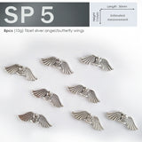 10g Tibet Silver Angel Wings Bead Spacer for DIY, charm and accessories