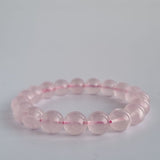 Rose Quartz Bracelet Collection #3. 100% genuine natural gemstone jewellery with Certificate of Authenticity by SOL Home ® (Feng Shui)
