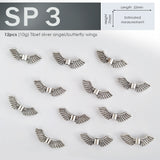 10g Tibet Silver Angel Wings Bead Spacer for DIY, charm and accessories