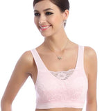 Modesty Comfort Bra with removable bra pads protect modesty with lace up cover by SOL Home ® (Clothing Basics)