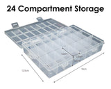 Plastic Storage box with 15 or 24 compartments By SOL Home ® (Storage)