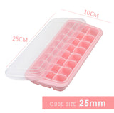 24 Compartment Ice Cube Mould with Cover FDA Approved BPA FREE by SOL Home ® (Kitchen)