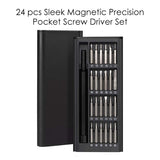 Screwdriver Set 24Pcs Sleek Magnetic Precision Pocket Bits Dismountable Screw Driver Set Mini Tool Case For Smart Home PC Phone Repair (DIY)