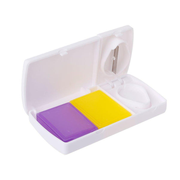 Travel Pill Splitter -Travel Pill Cutter with Medicine Storage By SOL Home ® (Health and Beauty)