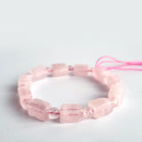 Rose Quartz Bracelet Collection #4. 100% genuine natural gemstone jewellery with Certificate of Authenticity by SOL Home ® (Feng Shui)
