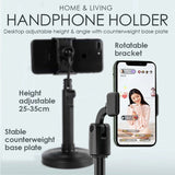 Adjustable height desktop mobile phone bracket holder stable counterweight base by SOL Home ® (Digital) (Home and Living)
