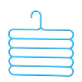 SOL HOME ® - 1pcs - Plastic Scarf Pants Hanger - 1 hanger for 5 pairs of pants by SOL Home ® (Wardrobe Solutions)
