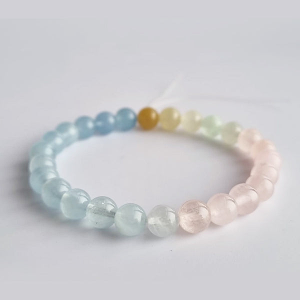 [NEW] Morganite bracelet series. 100% natural gemstone with Certificate of Authenticity by Shoponlinelah (Feng Shui)