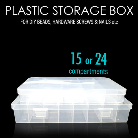 Plastic Storage box with 15 or 24 compartments By SOL Home ® (Storage)