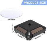 Solar Display Stand Turntable Rotating Stand for Jewelry or Toys Solar powered or Battery Powered Solar Rotating Display Platform