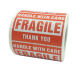 500pcs-Fragile Sticker 75mm x 50mm / 2 x 3 inches by SOL Home (Ecommerce Supplies)