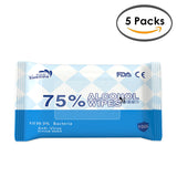 75% Ethanol Alcohol Content Disinfectant Wet Wipes 10 Sheets Per Pack Cleaning Sanitize Disinfecting by SOL Home ®  (Health and Beauty) (Cleaning Supplies)