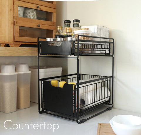 Under Sink Rack 2-Tier Pull out design maximise your storage space now