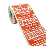 500pcs-Fragile Sticker 75mm x 50mm / 2 x 3 inches by SOL Home (Ecommerce Supplies)