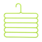SOL HOME ® - 1pcs - Plastic Scarf Pants Hanger - 1 hanger for 5 pairs of pants by SOL Home ® (Wardrobe Solutions)