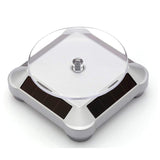 Solar Display Stand Turntable Rotating Stand for Jewelry or Toys Solar powered or Battery Powered Solar Rotating Display Platform