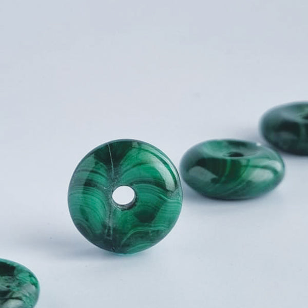 Malachite Bracelets and Pendants. 100% Natural Crystal Gemstone Collection with Certificate of Authenticity by SOL Home ® (Feng Shui)