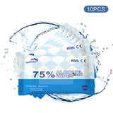 75% Ethanol Alcohol Content Disinfectant Wet Wipes 10 Sheets Per Pack Cleaning Sanitize Disinfecting by SOL Home ®  (Health and Beauty) (Cleaning Supplies)