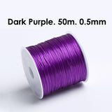 1roll /50m /0.5mm Elastic Cord Bracelet String for Jewelry DIY Handicrafts By SOL Home ® (DIY)