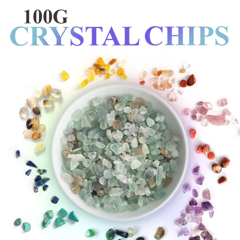100g Degaussing Crystal Chips - Crystal cleanse, fish tank, DIY etc