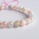 [NEW] Morganite bracelet series. 100% natural gemstone with Certificate of Authenticity by Shoponlinelah (Feng Shui)