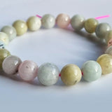 Morganite beads strand, beads and charms for DIY necklace & DIY jewellery. 100% natural with Certificate of Authenticity